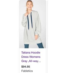 Fabletics Tatiana Tunic hoodie dress